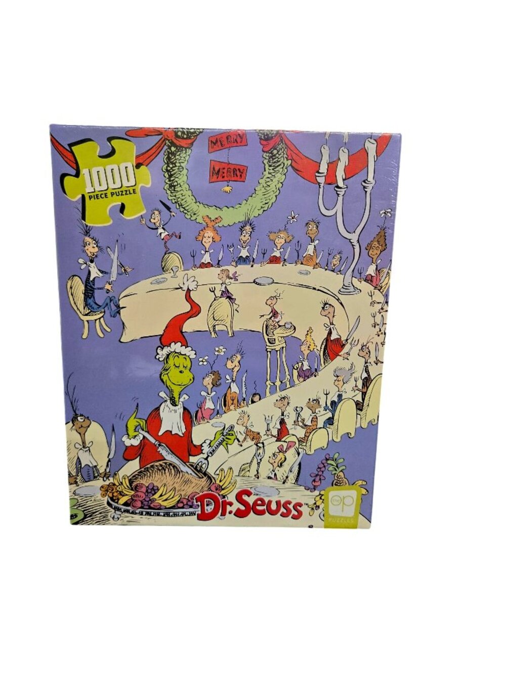 Dr. Suess Grinch Feast USAopoly 1000-piece Jigsaw Puzzle Sealed